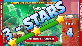 HOW TO GET 3 Stars for LEVEL 4 ANGRY BIRDS FRIENDS TOURNAMENT 1387 without POWER ( NO POWER-UP ) screenshot 2