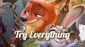 日本語 英語 歌詞比較 Try Everything By Shakira Zootopia Youtube