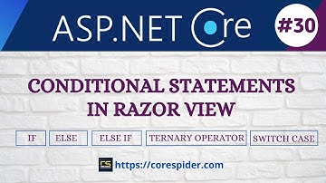 (#30) Conditional statements(If, Else, Else if, Ternary Operator and Switch Case) in razor View
