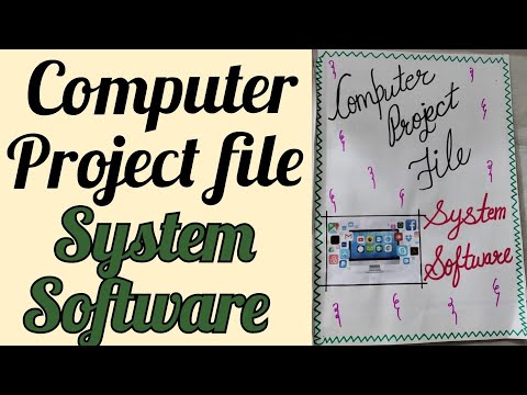 system software project file/computer project file/system software computer file/