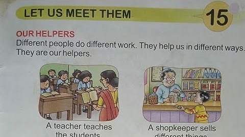 Class 1 EVS Chapter 15: Let Us Meet Them | Our Helpers | Questions and Answers Explained