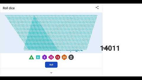 What Rolling Google Dice at One Die/Millisec Looks Like