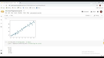 Task1:Supervised learning. Linear regression using python scikit learn.