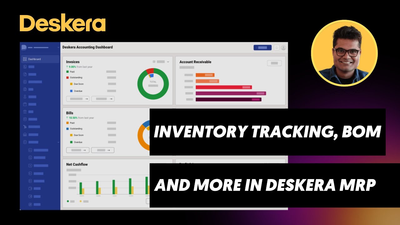Inventory tracking, bill of materials and production scheduling in Deskera MRP