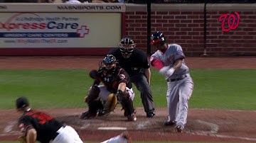 WSH@BAL: Taylor sneaks RBI single through left side