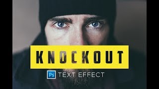 How to make a Knockout Text Effect in Photoshop