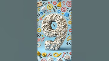 #shorts Artistic Countdown: 10 Seconds with 3D Paper Numbers 🎨⏳📄