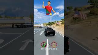 Ronaldo vs Messi 55 | BeamNGdrive Edition #beamngdrive #shorts #ronaldo