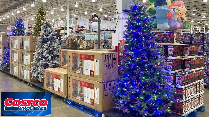 COSTCO CHRISTMAS TREES CHRISTMAS DECORATIONS DECOR SHOP WITH ME SHOPPING STORE WALK THROUGH