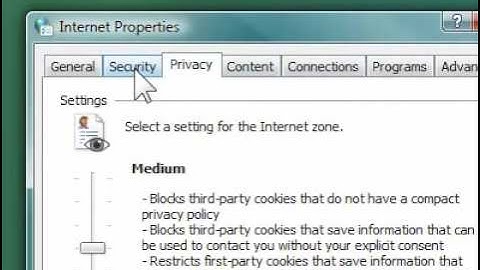 How to change the security settings