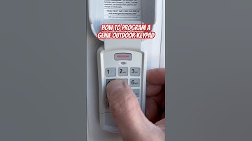 Genie garage door keypad programming #shorts