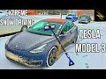 Sliding in the Snow With the AWD Model 3 | Traction Test | Stock All Season Tires | Winter Driving |