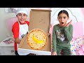 Heidi and Zidane pretend play pizza order delivery funny story for kids