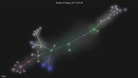 TEEM project repository timelapse (using Gource)