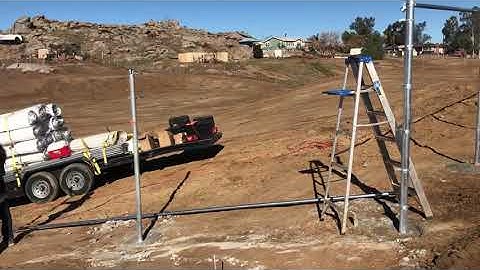 DIY HOW TO BUILD A CHAIN LINK FENCE FRAME UPDATE part 21