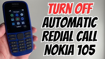How to Turn Off Automatic Redial Call in Nokia 105 - Nokia Tips and Tricks