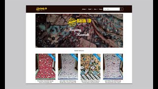 Demo Aplikasi Website Toko Batik Berbasis CodeIgniter 4