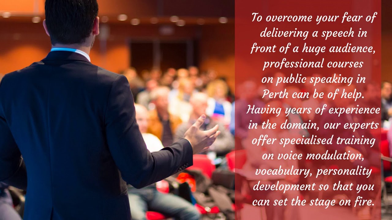 public speaking courses perth