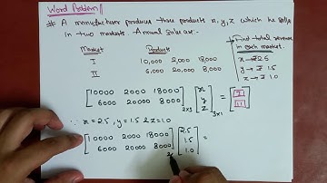 How to Solve Word Problems with Matrices | Matrices Class 12