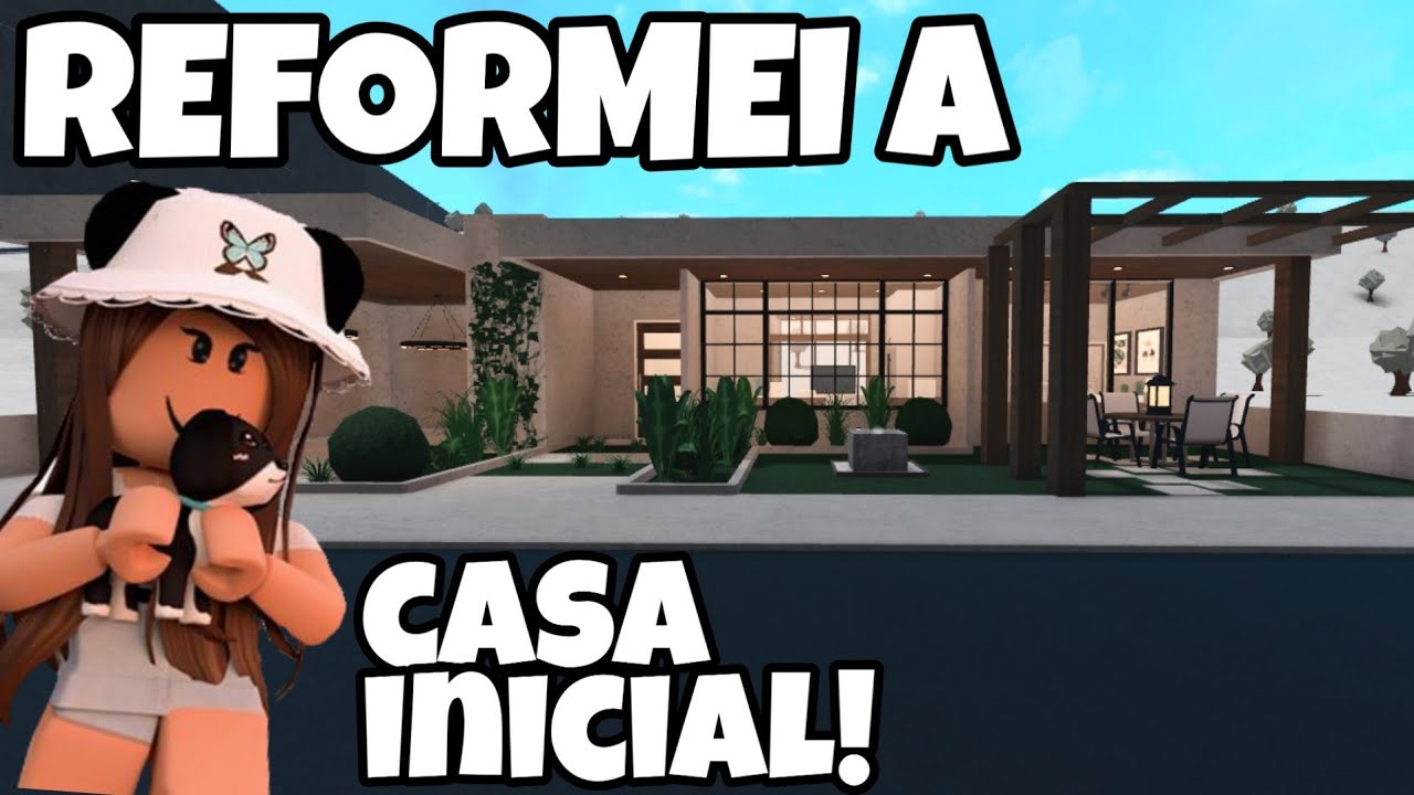 TRANSFORMEI A CASA INICIAL DO BLOXBURG EM UMA MANSÃO - ROBLOX 