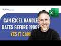 Can Excel Handle Dates Before 1900 (Yes!) | Difference in Years, Month or Days