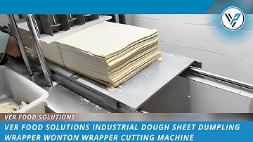 VER Food Solutions Industrial Dough Sheet Dumpling Wrapper Wonton Wrapper Cutting Machine