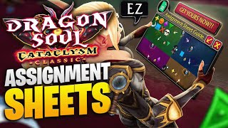 DRAGON SOUL ASSIGNMENT SHEET GUIDE - CATACLYSM CLASSIC