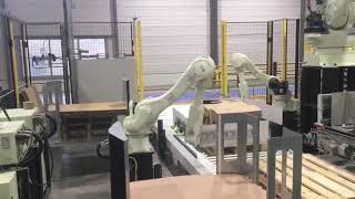 robopacker turning autolock and palletizer