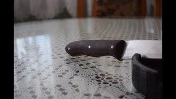 Making Cherry and Walnut Knife Handle