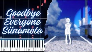 Goodbye Everyone さよーならみなさん | Siinamota BEST PIANO TUTORIAL SHEET + MIDI IN THE DESCRIPTION Resimi