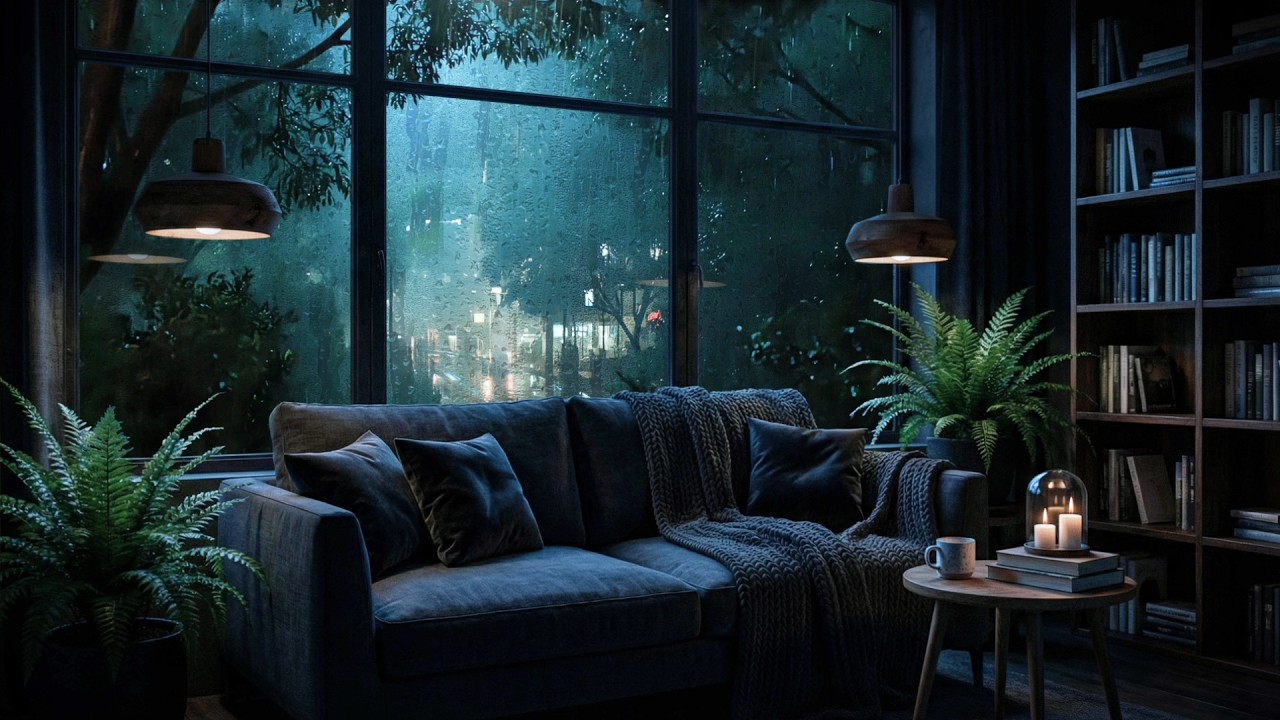 3 AM Noir Saxophone 🎷 Slow Night Jazz & Heavy Rain for Overthinking & Sleep