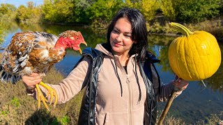 Сочная Курочка в Тыкве с Овощами! Простой Рецепт с Необычной подачей блюда