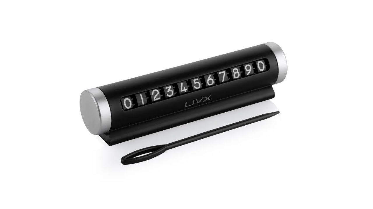 LivX Alüminyum Kasa Çevirmeli Araç İçi Park Numaratörü ONBNL