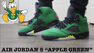 green apple jordan 5