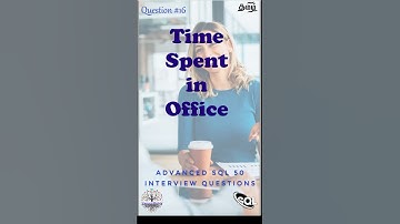 தமிழில்- Time Spent in Office #sqlfordataengineer #faangpreparation #interviewquestions #datascience