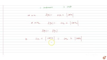 Let `f:R rarr R ,` then `f(x) = 2 x + |cos x|` is