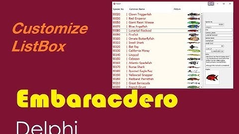 Customize ListBox , Draw Image in ListBox in Delphi