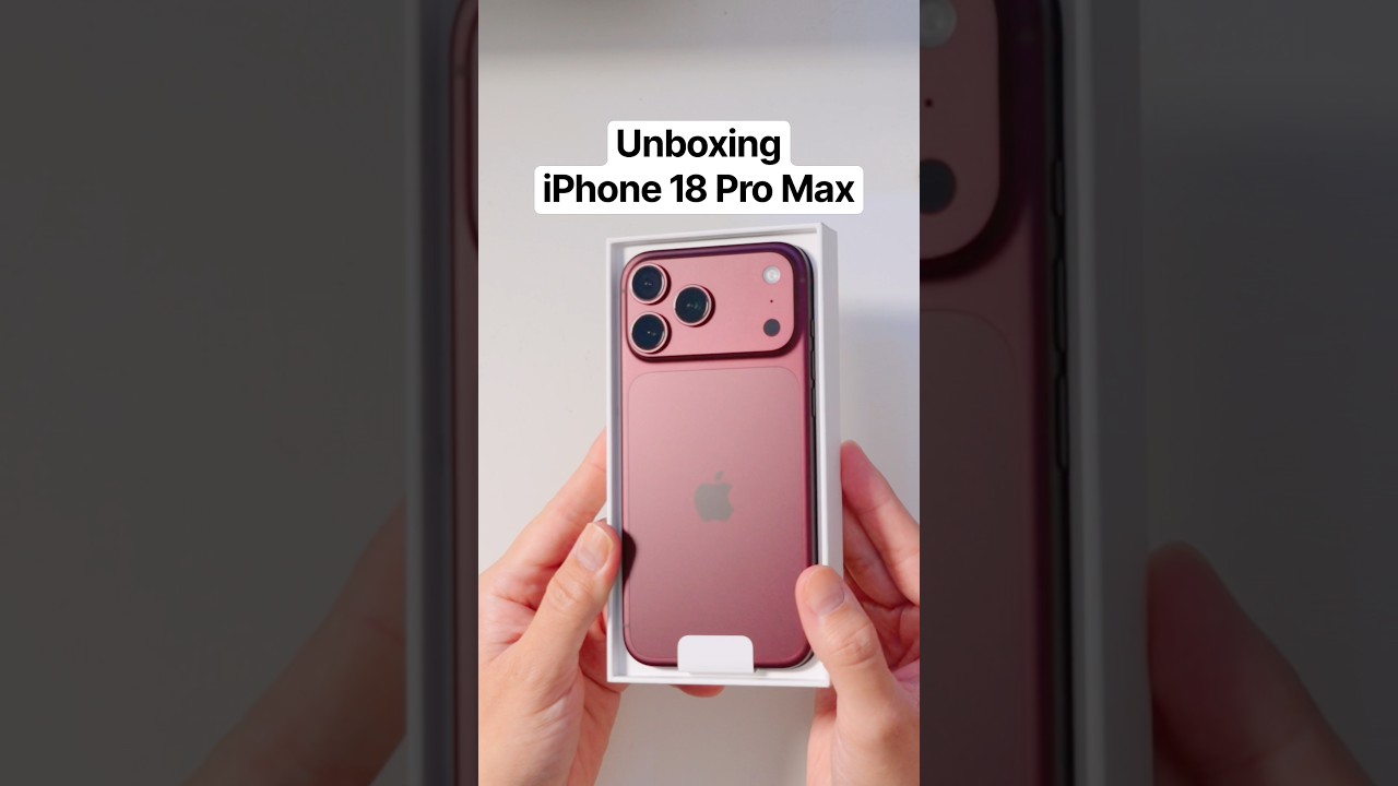 iPhone 18 Pro Max (Color Burgundy) Unboxing + Accesorios