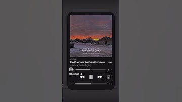 ﴿وَعَسَىٰ أَنْ تَكْرَهُوا شَيْئًا وَهُوَ خَيْرٌ لَكُمْ﴾سورة البقرة | الاية 216 القارئ مشاري العفاسي