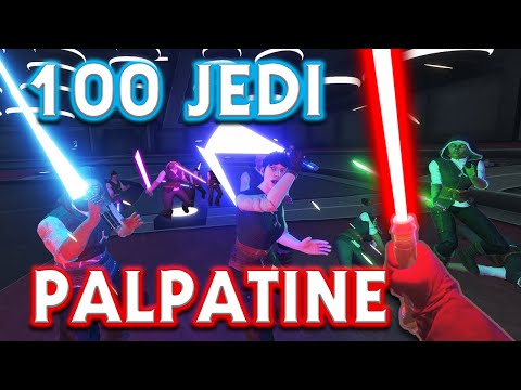 EMPEROR PALPATINE VS 100 JEDI In VR (Blade & Sorcery)