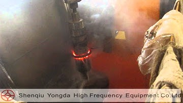 Camshaft induction hardening machine