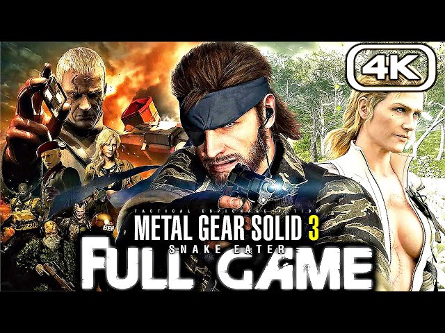 METAL GEAR SOLID 3 Gameplay Walkthrough FULL GAME (4K 60FPS) REMASTERED 