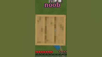 Minecraft noob vs Pro water bucket MLG #shorts