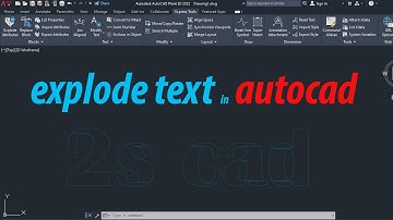 how to explode text in autocad @2scad546