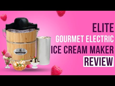 Elite Gourmet 4Qt. Old Fashioned Electric Ice Cream Maker Model