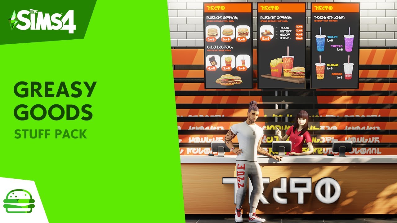 The Sims 4 Greasy Goods - CC Stuff Pack