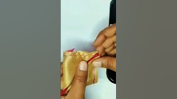 Latkan Making at Home, Blouse Flower Design | Making Fabric Latkan for Blouse |Sewing Tutorial