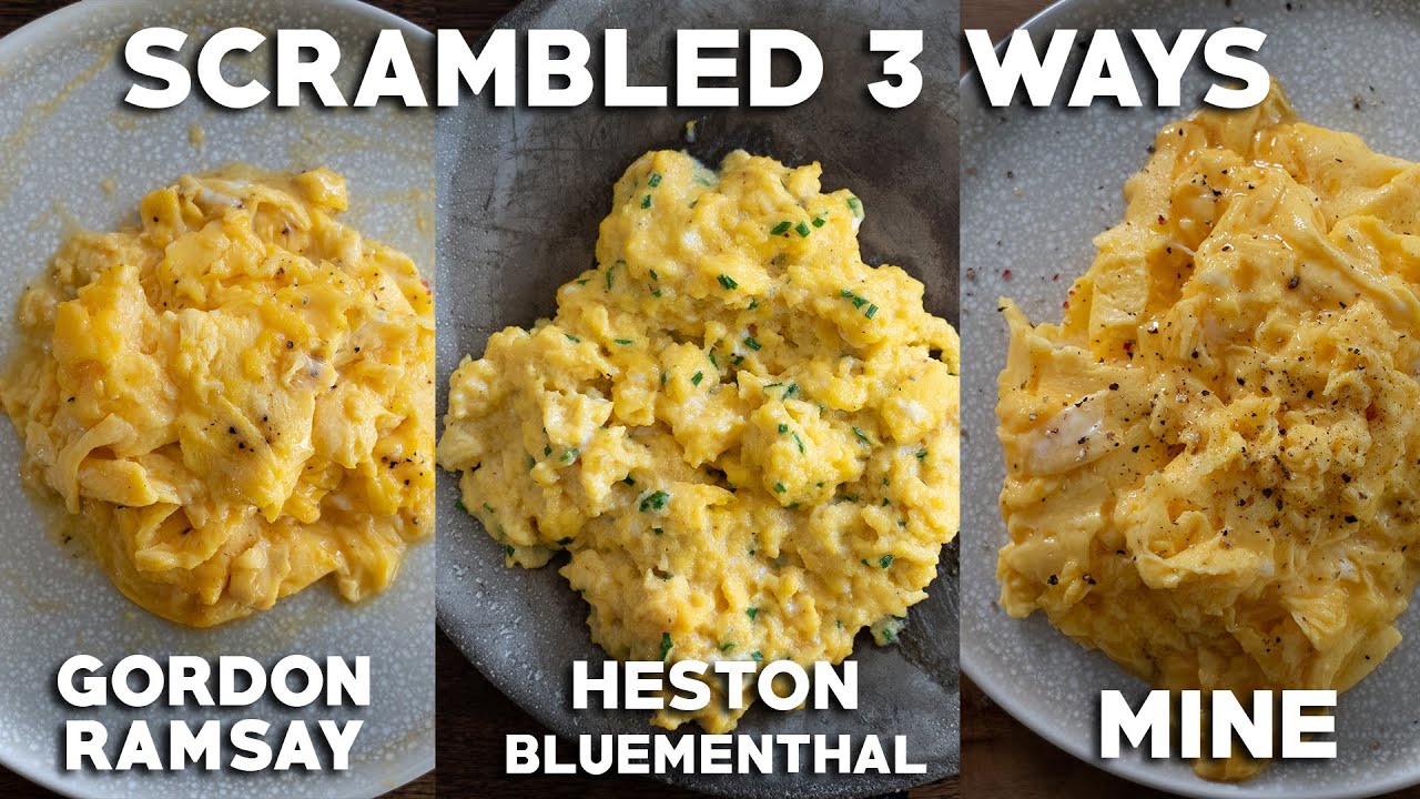 Perfect Scrambled Eggs Gordon Ramsay and Heston Blumenthal | FEATR