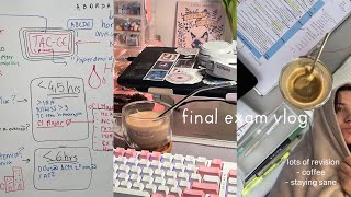 exam VLOG ☕ study for final medical exam