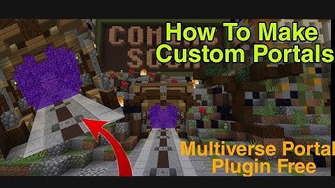 How To Add Custom Portals In Aternos With Multiverse Portals Plugin | Gaming With Nikhil 2.0